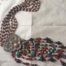 4Strands Pearl Garnet Necklace CZ Pendant Three
