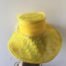 Big Yellow Wedding Hat Back View
