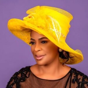 Big Yellow Wedding Hat