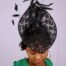 Black European Style Fascinator Three