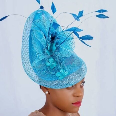 Blue Kentucky Derby Fascinator Two Blue Kentucky Derby Fascinator Two