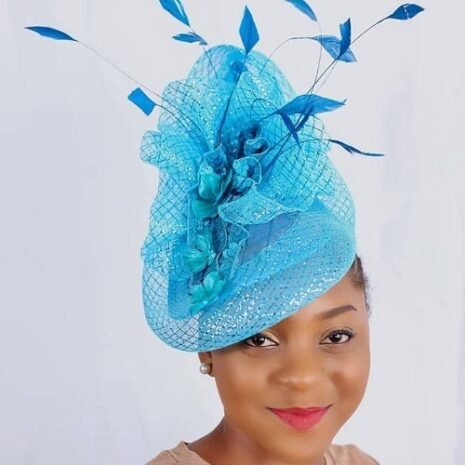 Blue Kentucky Derby Fascinator