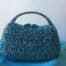 Blue crystal purse