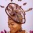 Brown Swirl Fascinator Two