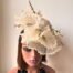 Classic Cream Color Fascinator Four