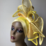 Comfort fascinator Turban Yellow