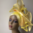 Comfort fascinator Turban Yellow