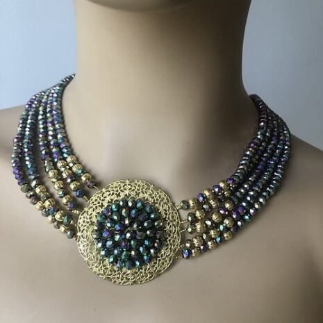 Crystal beads necklaces Sets Two Crystal beads necklaces Sets Two