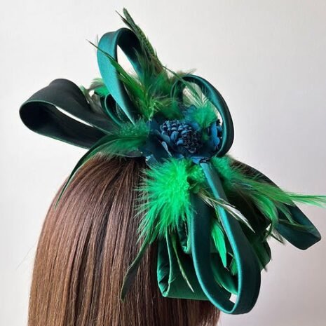 De Classic Green Fascinator Two De Classic Green Fascinator Two