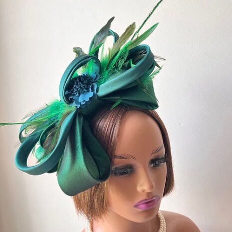 De Classic Green Fascinator