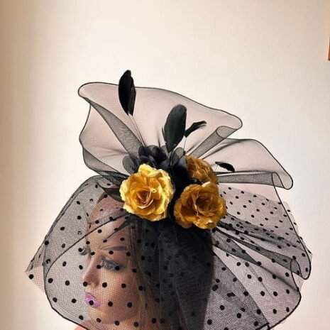 Derby Black and Gold Fascinator Three Derby Black and Gold Fascinator Three