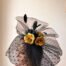 Derby Black and Gold Fascinator Three