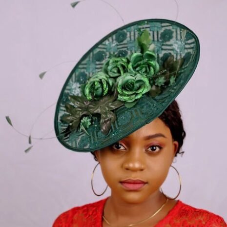 Elegant Green Dolce Fascinator Two Elegant Green Dolce Fascinator Two