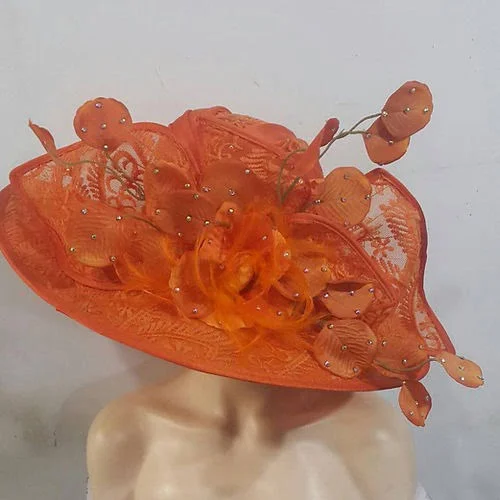 Elegant Orange Hat