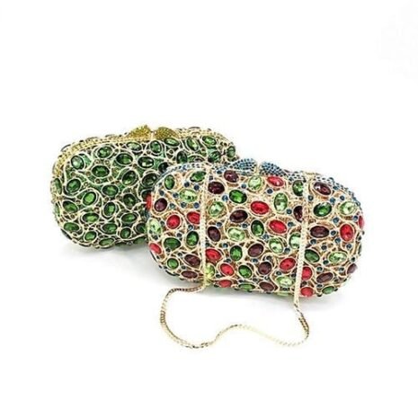 Elegant diamond Essence Clutch Green Two Elegant diamond Essence Clutch Green Two