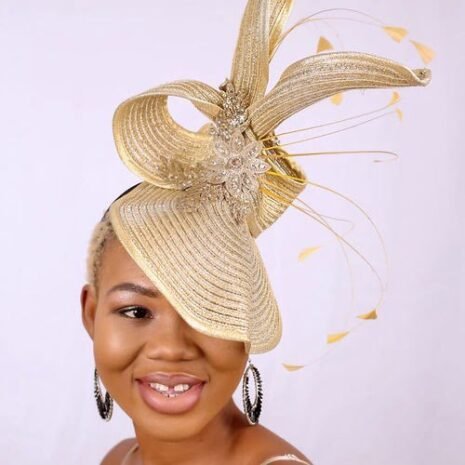 Fancy Gold Fascinator