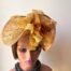 Fancy Gold Ribbon Fascinator