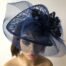 Floral Marsh Veiled Asymmetric Fascinator