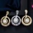 Gold Mother of Pearl Earrings Two