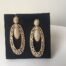 Gold Tear Drop Statement Earrings