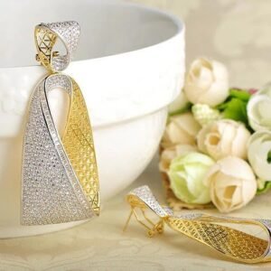 Gold and Silver Cortina Earring