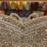 Gold butterfly crystal purse