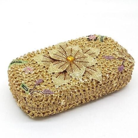 Gold Crystal Clutch Two Gold Crystal Clutch Two
