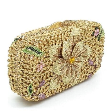 Gold Crystal Clutch