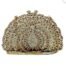 Gold Crystal Peacock Purse