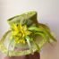Light Green Handmade Flower Hat Three