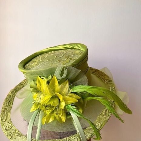 Light Green Handmade Flower Hat Four Light Green Handmade Flower Hat Four