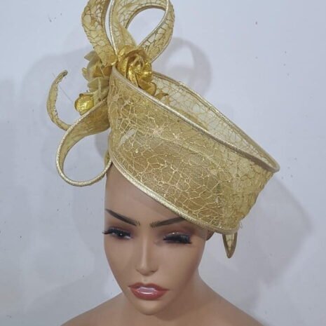 Lovely Gold fascinator