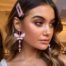 Moda Butterfly Gem Dangling Earring Two