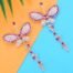 Moda Butterfly Gem Dangling Earring