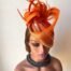 Orange Fascinator Three
