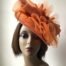 Orange Flower Fascinator Two