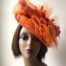 Orange Flower Fascinator Two