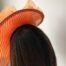 Orange Flower Fascinator Five