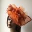 Orange Flower Fascinator Six