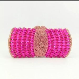 Pink Crystal Clutch