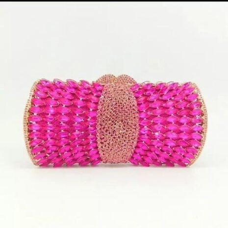 Pink Crystal Clutch