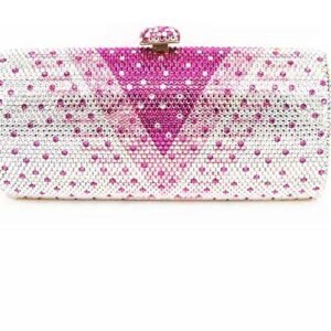 Pinkie Gradient Crystal Clutch