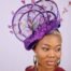 Purple Gabanna Fascinator Two