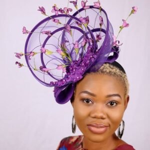Purple Gabanna Fascinator