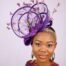 Purple Gabanna Fascinator