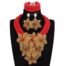 Red and Gold African Signature Sets Four