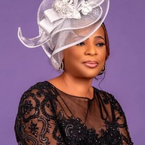 Shimmering Silver Fascinator