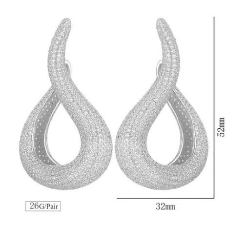 Silver Janekelly Water Drop Earring Silver Janekelly Water Drop Earring