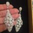 Silver Pear Cut Earring Two