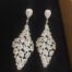 Silver Pear Cut Earring Three